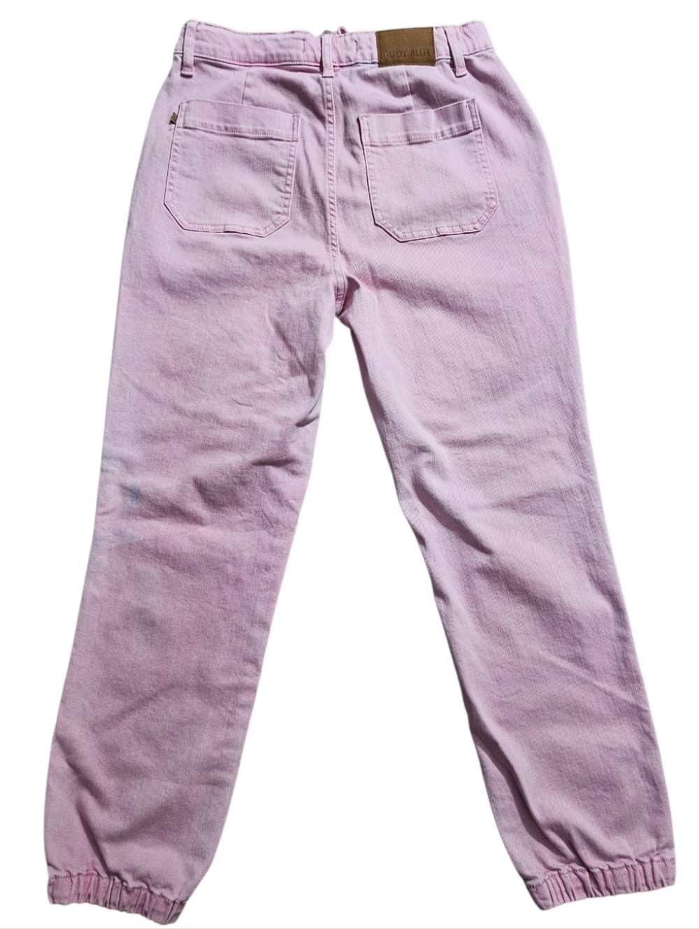 Judy Blue SZ 9/29 High-Rise Pink Dyed Denim Joggets - Picture 11 of 16